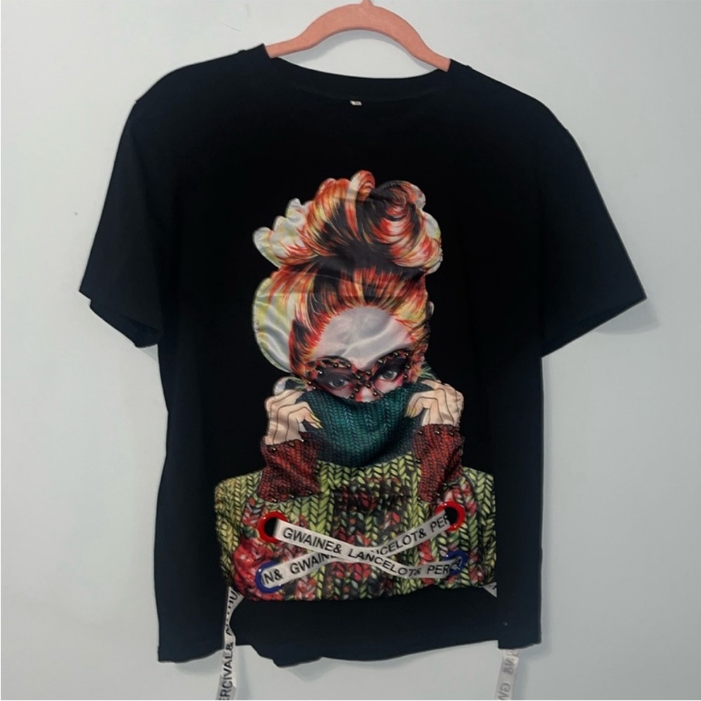XXXTENTACION XXX Graphic T Black Arthur Merlin Gwaine Lancelot Percival  Med